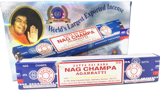 Satya Sai Baba Nag Champa Räucherstäbchen – 15g (60. jubileum, 2024)