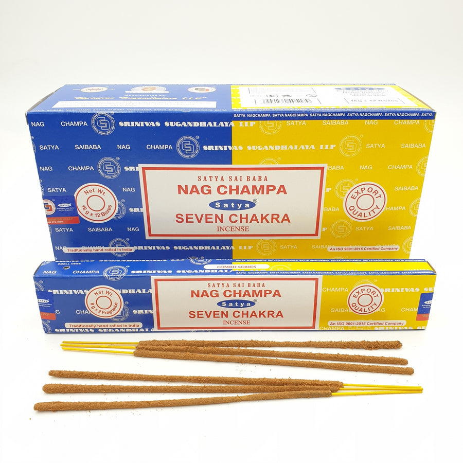Satya Sai Baba - Nag Champa &amp; Zeven Chakra 16g