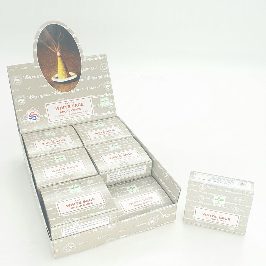 Satya Wierook Kegels - White Sage (Earth)