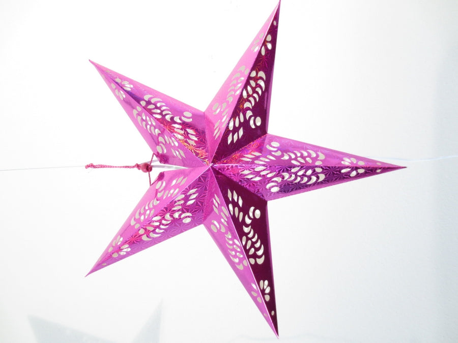 Papieren Ster Lantaarn - Roze