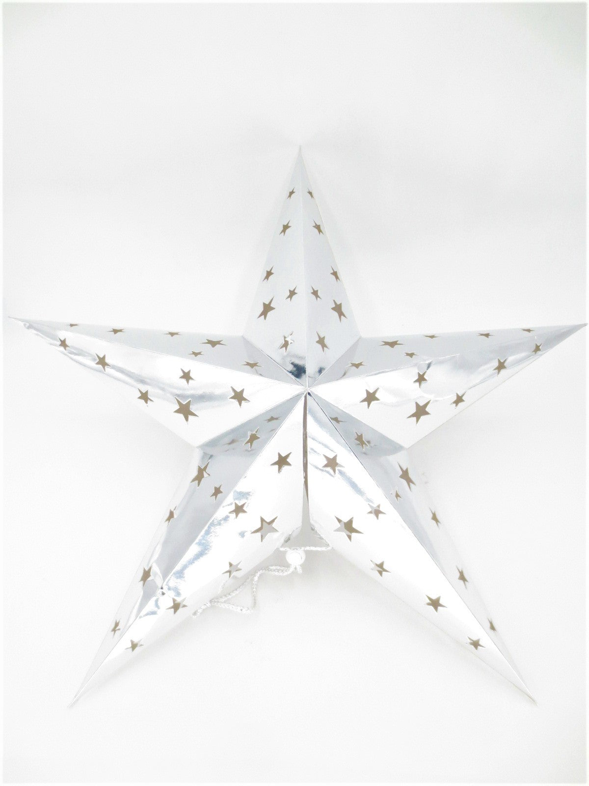 Papierstern-Laterne – Zilver