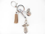 Lichtbruine "SUCCESS" Angel Sleutelhanger met Tassel