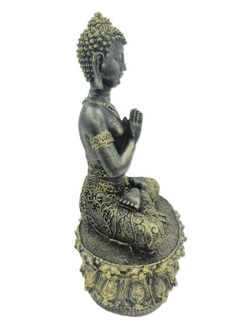 Tibetan Buddha Statue - Gold &amp; Black