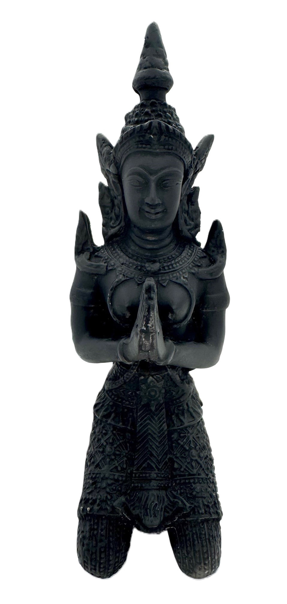 Tibetische Boeddhabeeld beim Beten (Schwarz)