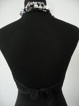 Top with pajettes (silver)