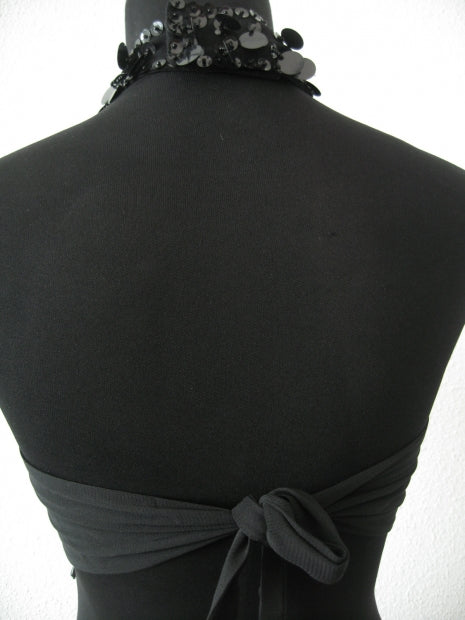 Top met pajetten (zwart)
