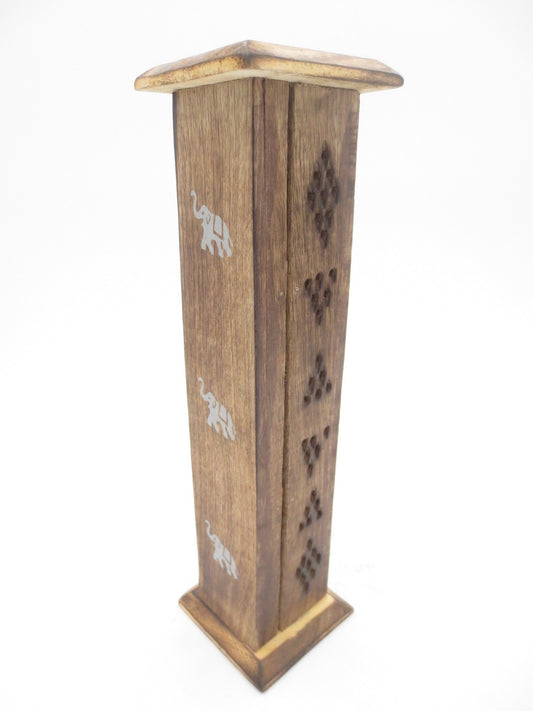 Wooden Incense Tower Antique Luxury - Elephant (2 pieces)