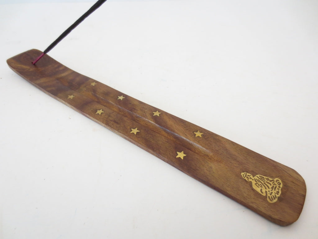 Houten Wierookhouder Plankje - Boeddha (10 stuks)