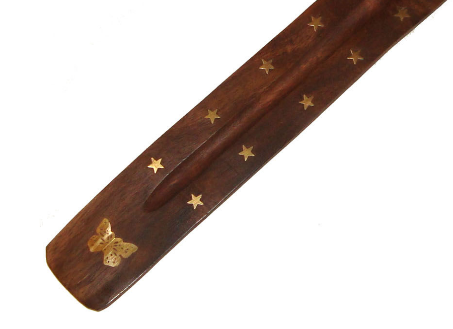 Houten Wierookhouder Plankje - Vlinder (10 stuks)