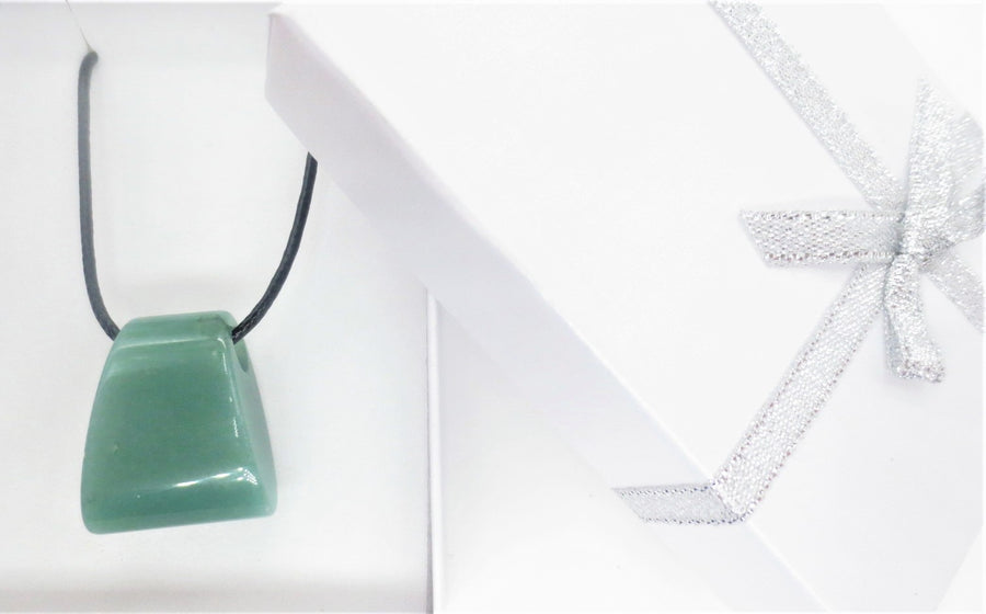 Trapezium Pendant Ketting - Aventurijn