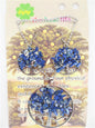 Tree of Life ketting + oorbel set sodaliet