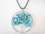 Tree of Life Ketting - Turkoois