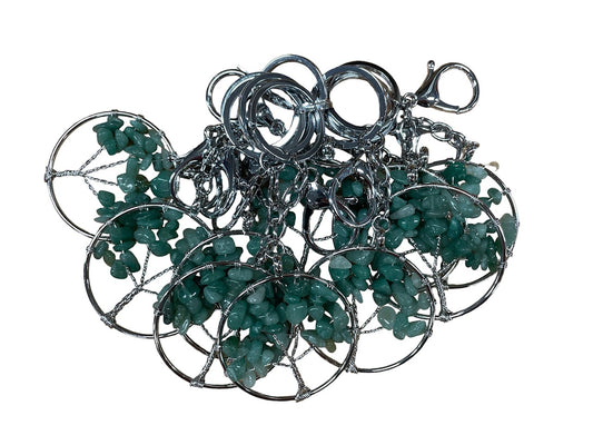 Levensboom Sleutelhanger met Aventurijn Edelstenen