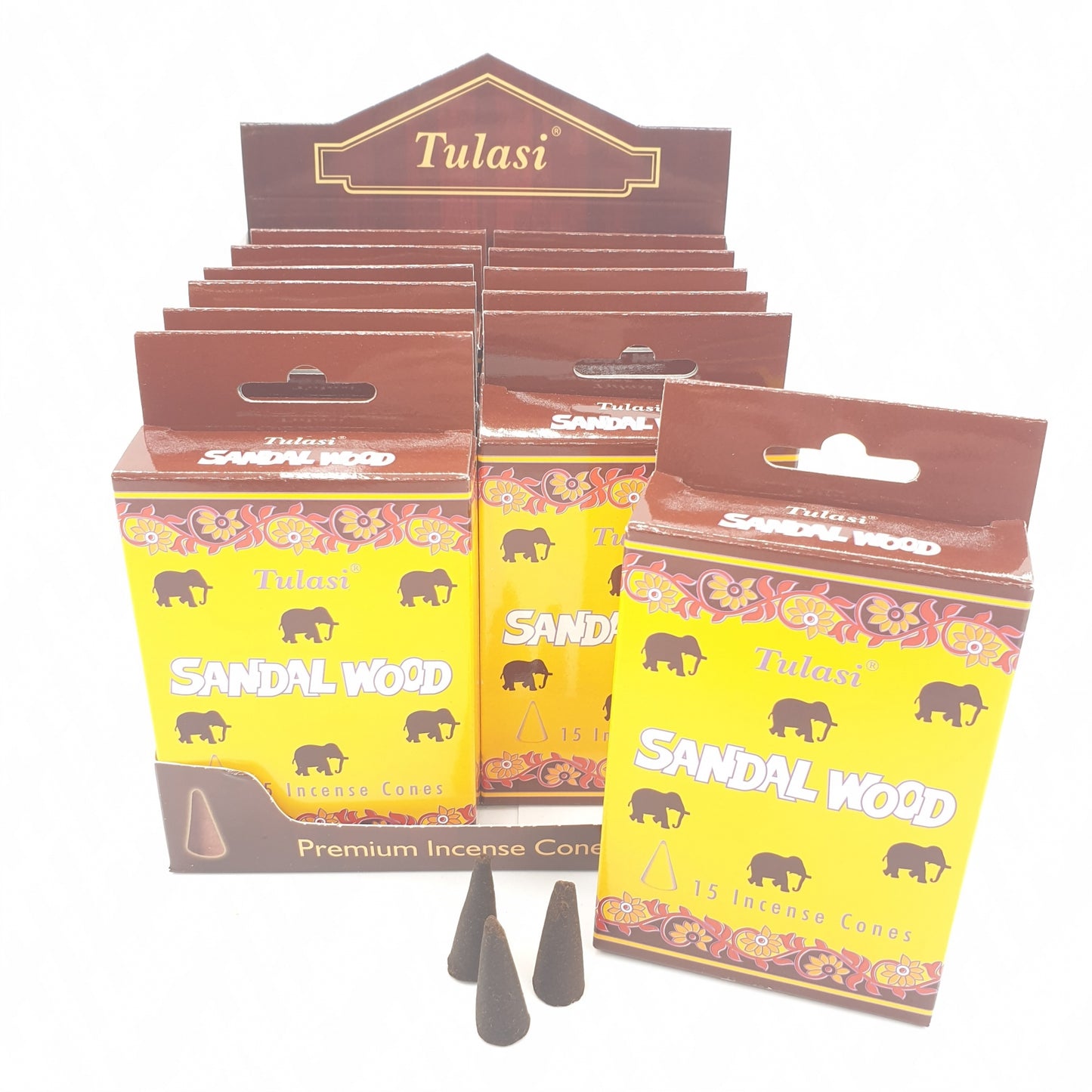 Tulasi Sandelholz Räucherkegel