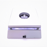 Zilverkleurige vierkante display lichtvoet – 6,8 cm