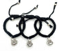 Verstelbare Happy Buddha Armband - Zwart 12 stuks
