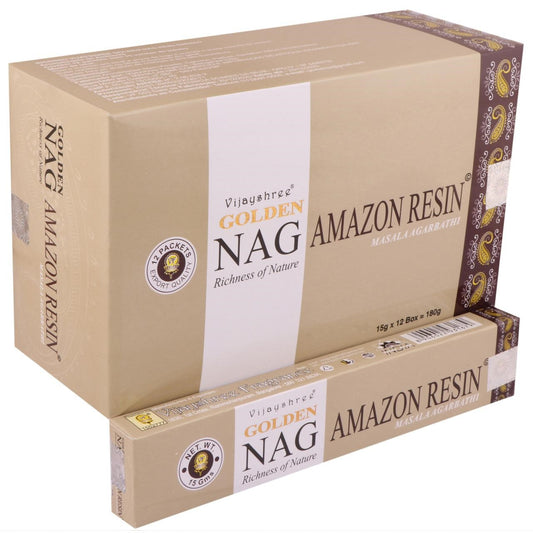 Vijayshree Golden Nag Wierookstokjes - Amazon Resin