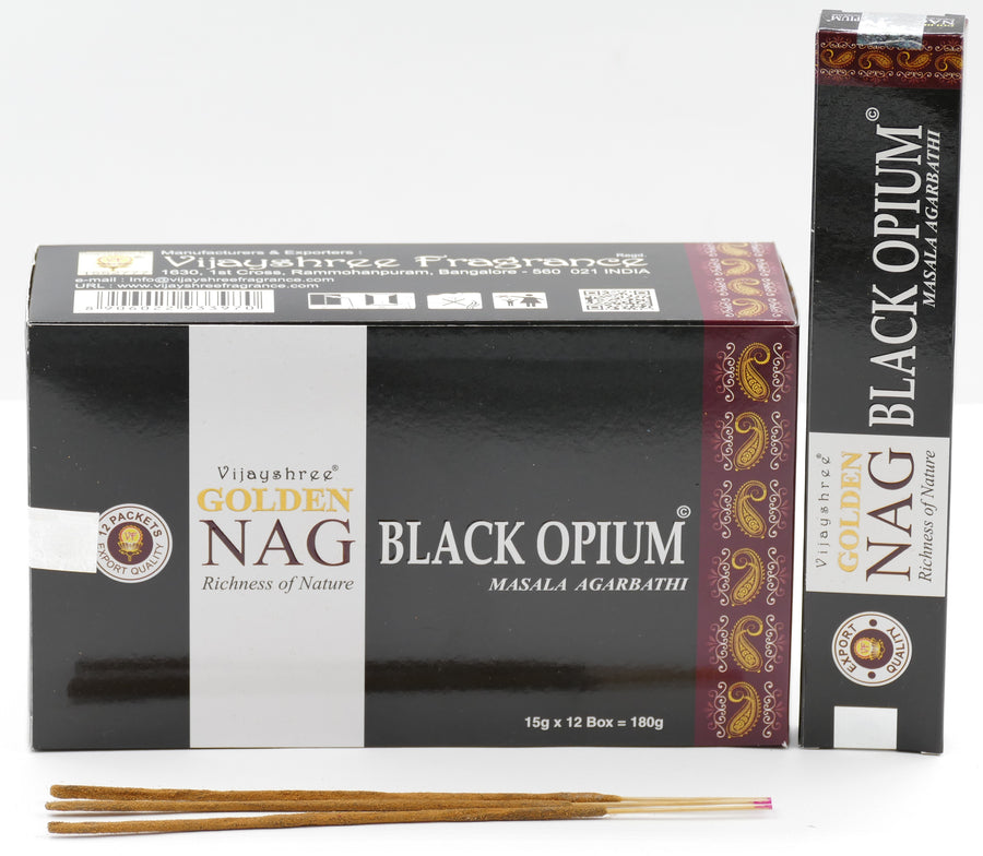 Vijayshree Golden Nag Wierookstokjes - Black Opium