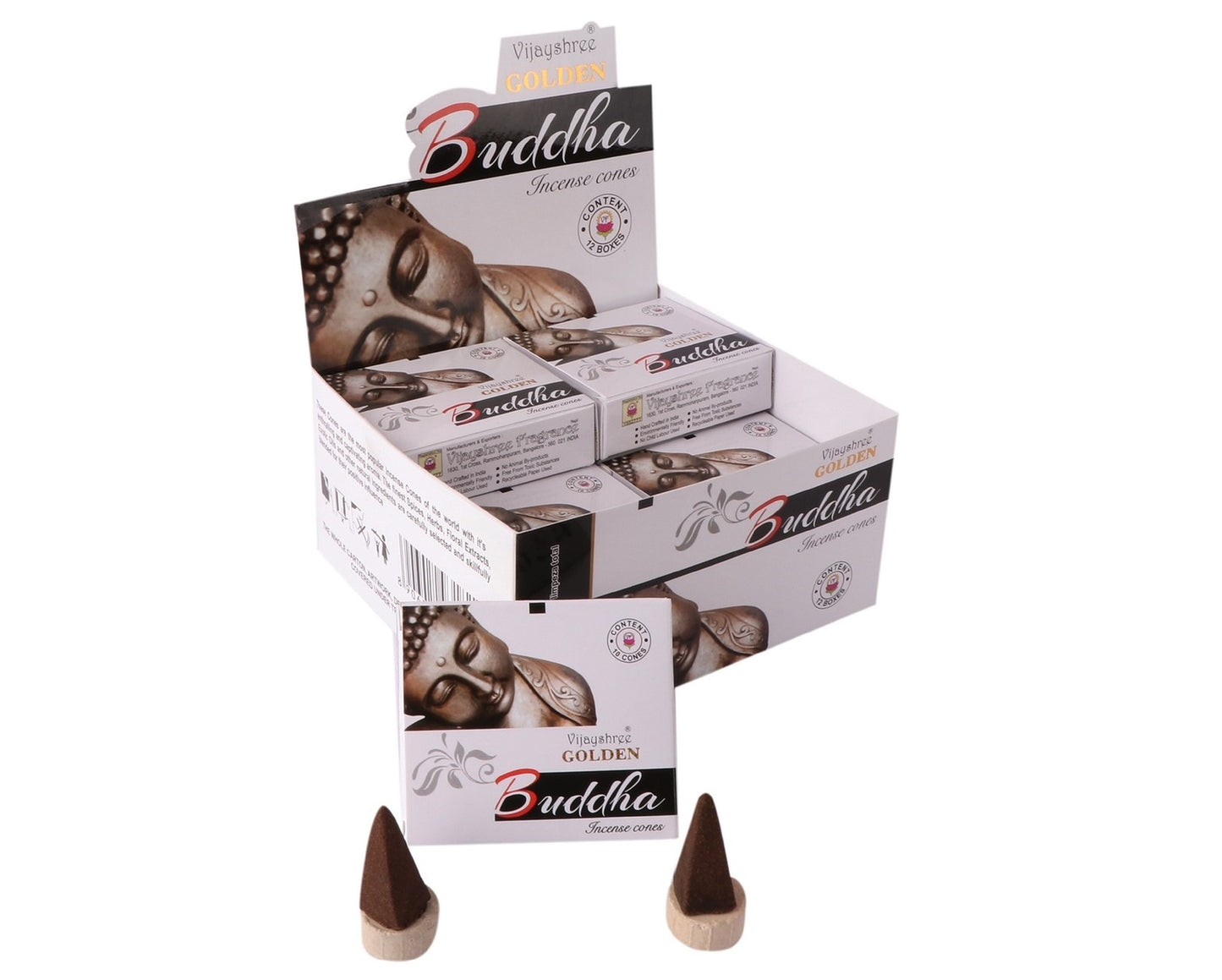 Vijayshree Gouden Nag Kegels - Boeddha