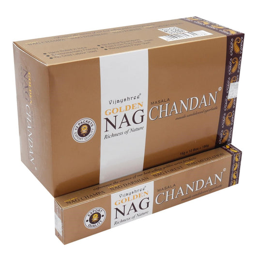 Vijayshree Golden Nag Wierookstokjes - Chandan