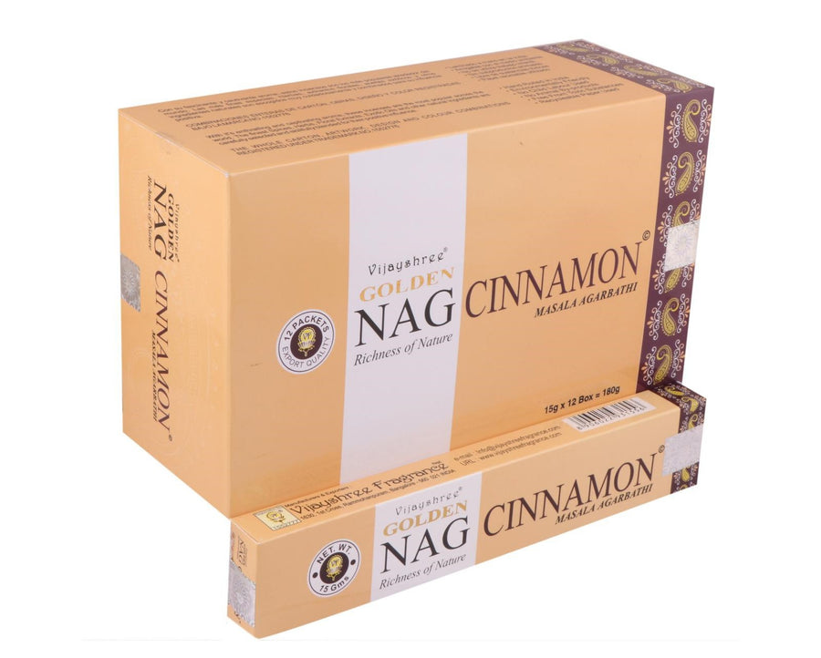Vijayshree Golden Nag Wierookstokjes - Cinnamon
