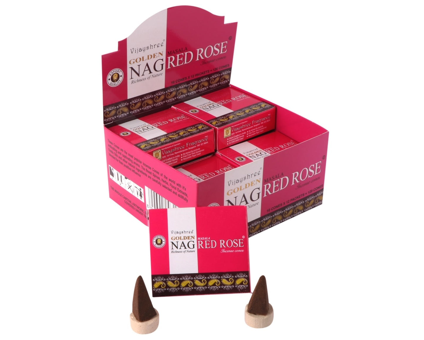 Vijayshree Golden Nag Kegels - Rode Roos