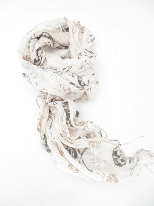 Viscose met doodskop crème