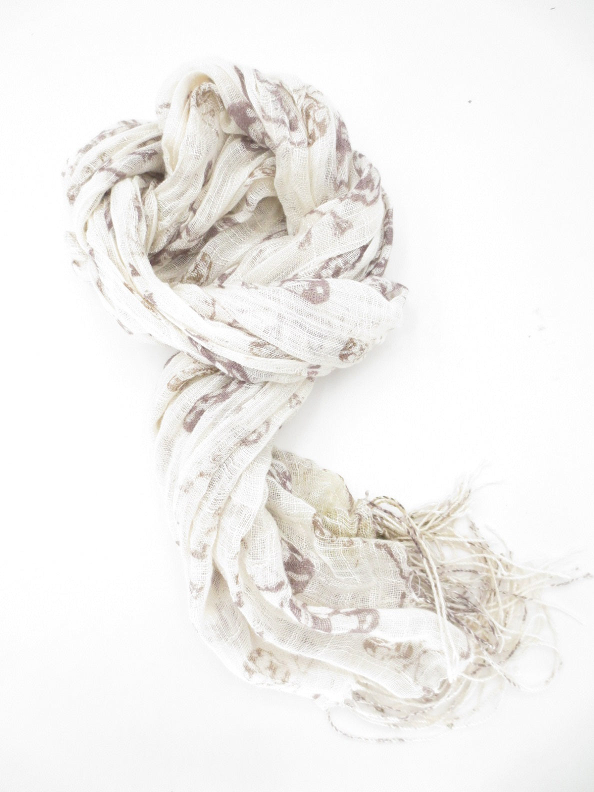 Viskose mit Todeskopf, crème II