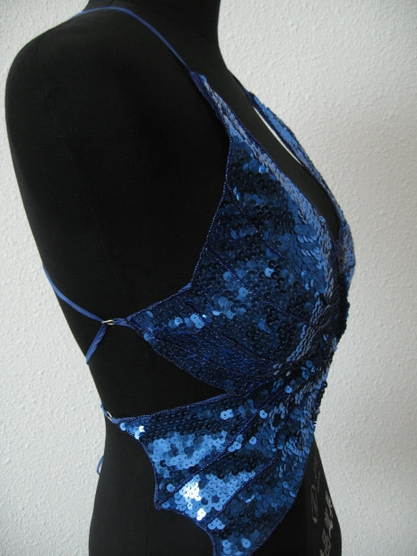 vlinder topje (blauw)