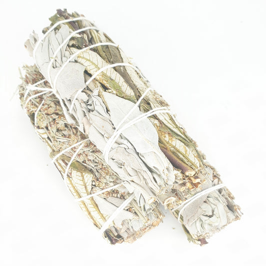 Witte salie, blauwe salie &amp; Yerba Santa Smudge Stick 12 cm (3 x 25-30 g)