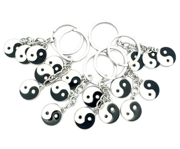 Groothandel 3-in-1 Yin Yang metalen sleutelhanger (6 stuks)