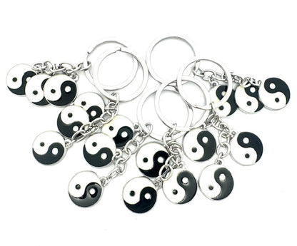 Groothandel 3-in-1 Yin Yang metalen sleutelhanger (6 stuks)