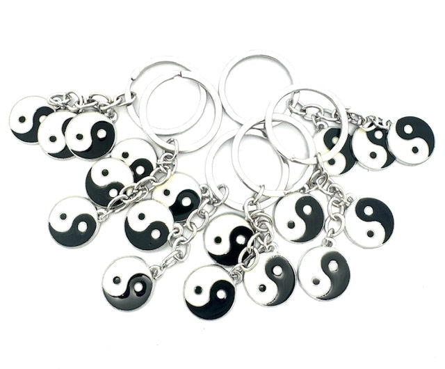 Groothandel 3-in-1 Yin Yang metalen sleutelhanger (6 stuks)