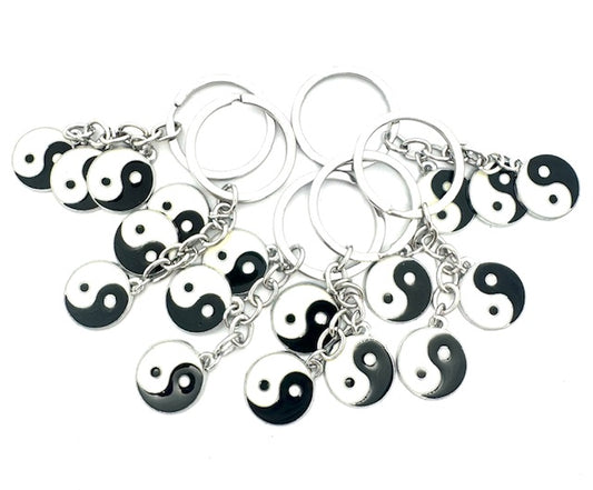 Groothandel 3-in-1 Yin Yang metalen sleutelhanger (6 stuks)