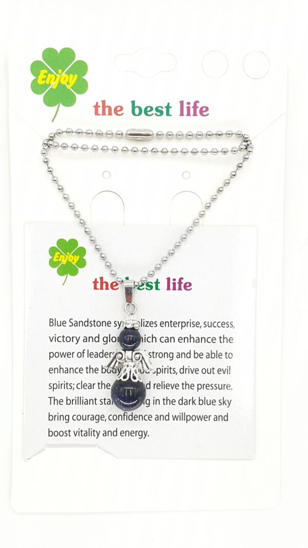 Groothandel - Engelenketting Blauwe Goudsteen