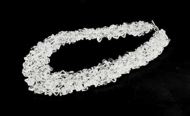 Groothandel geclusterde bergkristal chipstone ketting