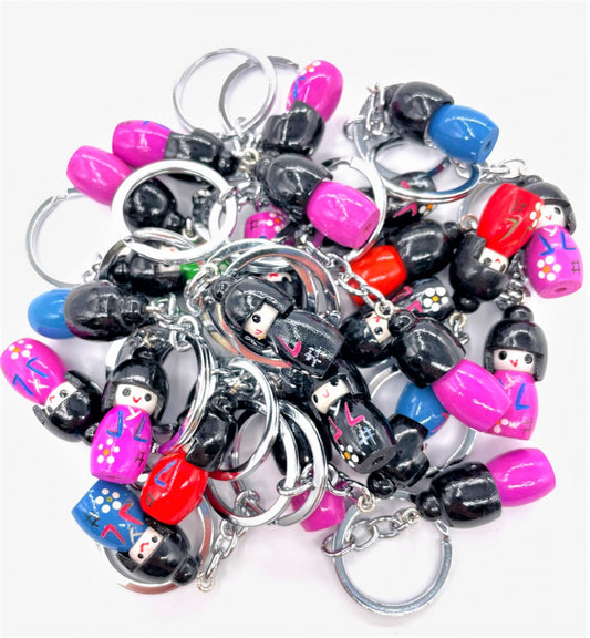 Groothandel Japanse Kokeshi sleutelhanger
