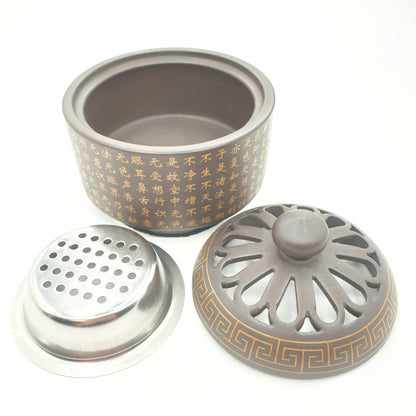 Groothandel - Luxe Harsbrander - Bruin met Gouden Chinese Heilige Tekst