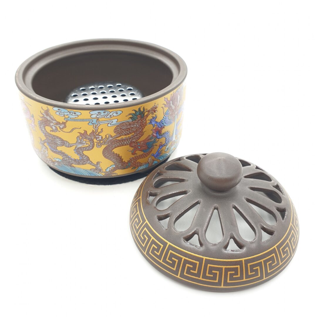 Groothandel - Luxe Harsbrander - Goud met draken