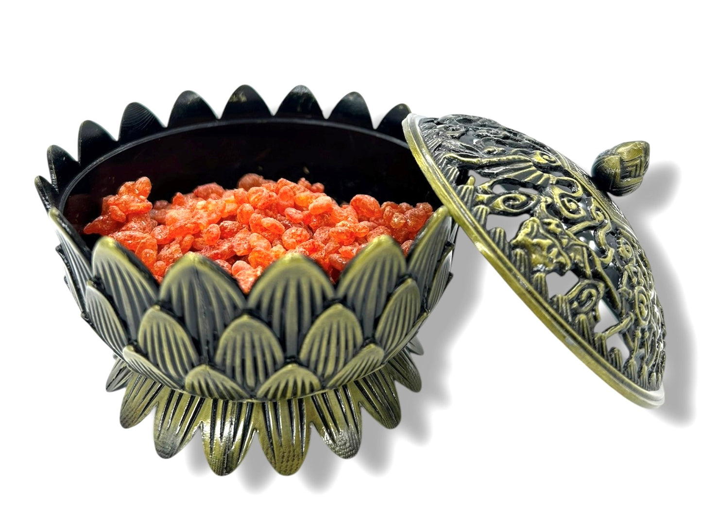 Groothandel Tibetaanse Lotus Graan Wierookbrander Groot Messing Brons