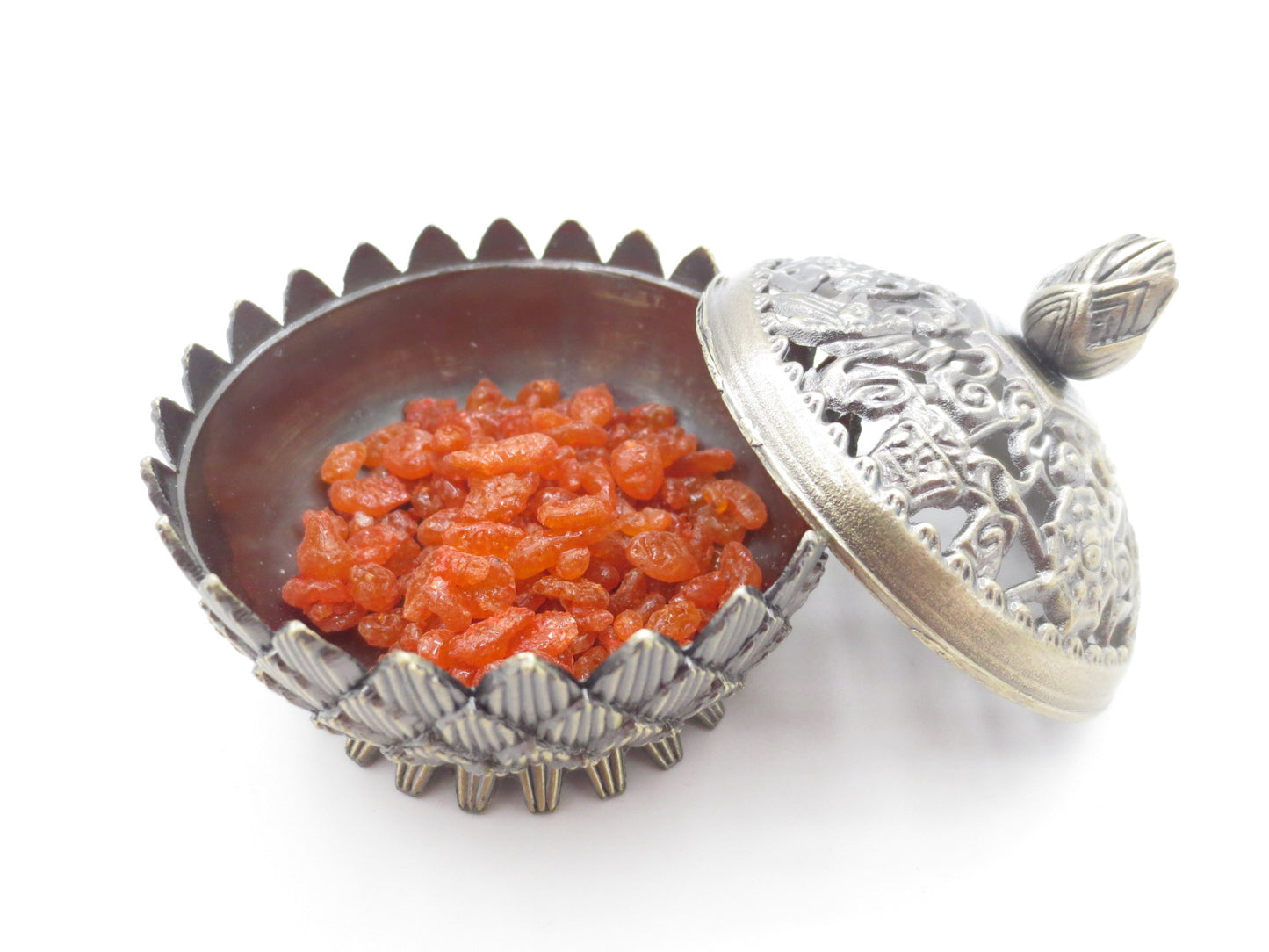 Groothandel Tibetaanse Lotus Graan Wierookbrander Groot Messing Rood