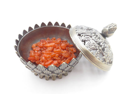 Groothandel Tibetaanse Lotus Graan Wierookbrander Groot Messing Rood