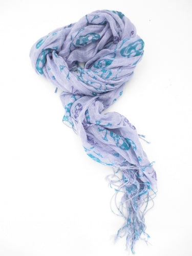 Groothandel - Viscose sjaals met schedels set (12 stuks)