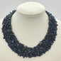 Groothandel geclusterde blauwe goudsteen chipstone ketting