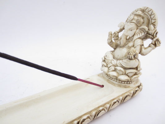 Witte Ganesh Wierookhouder