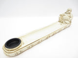 White Sitting Buddha Incense Stick Holder