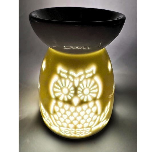 Witte Oliebrander met Uil &amp; Sterren