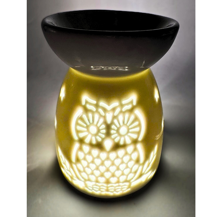 Witte Oliebrander met Uil &amp; Sterren