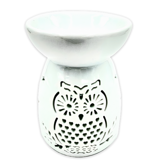 Witte Oliebrander met Uil &amp; Sterren