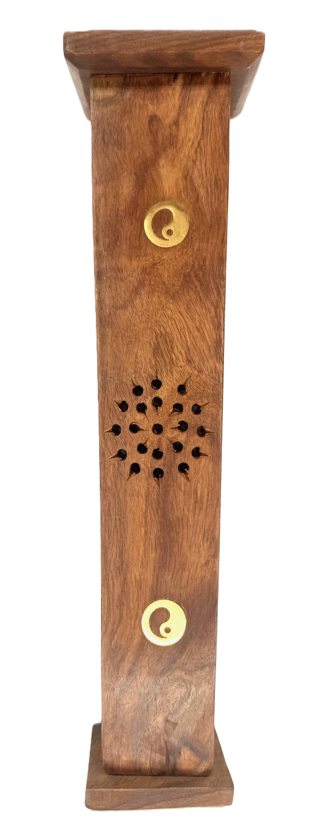 Luxe houten wierooktoren - Yin Yang (2 stuks)